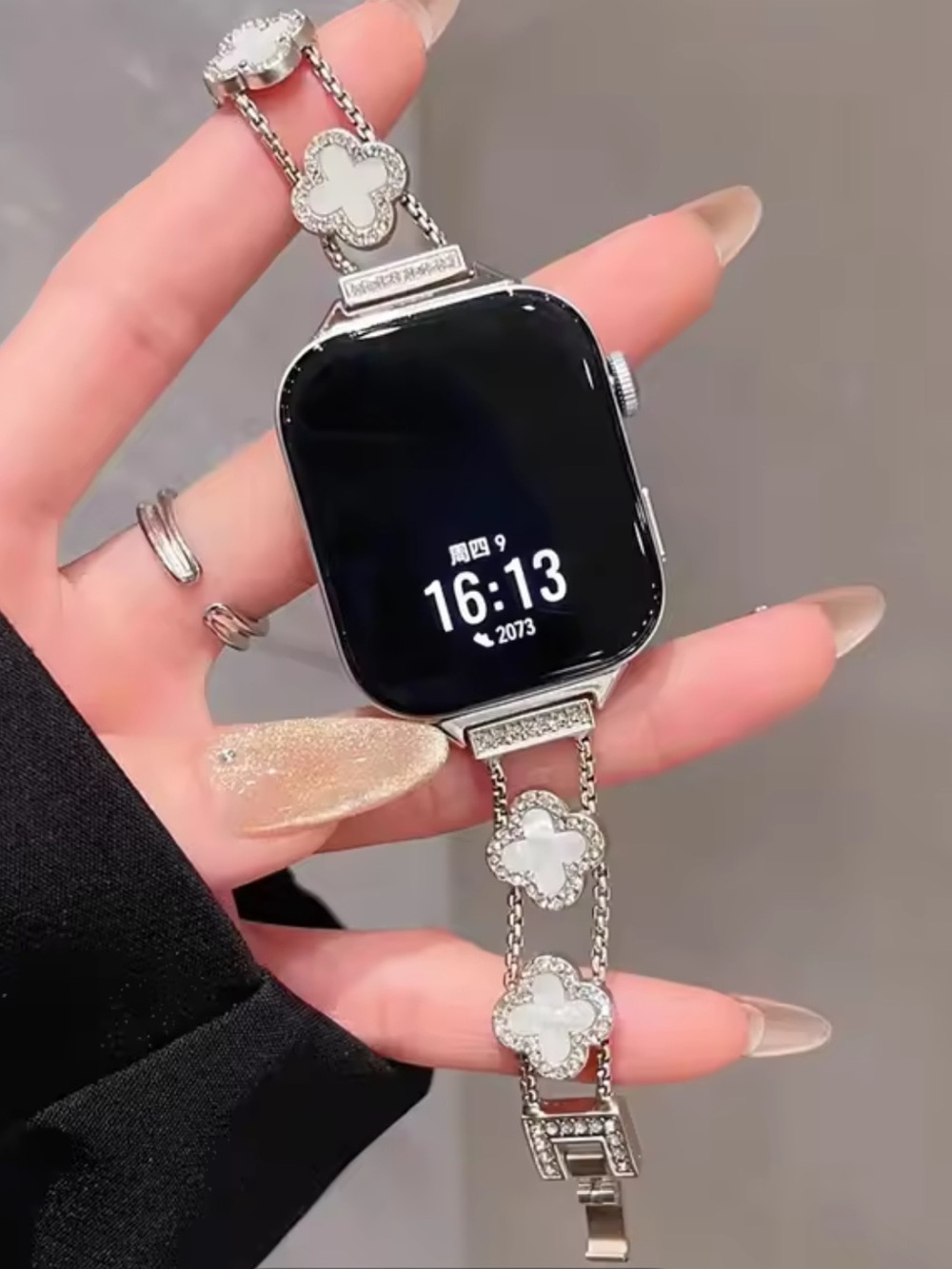 New Apple Elegant Starlight white Smartwatch Bracelet band 42mm44mm45mm49mm